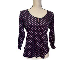 Betsey Johnson Intimates fleece pajama top Medium